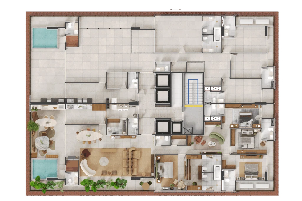 Apartamento tipo · 293,69 m²